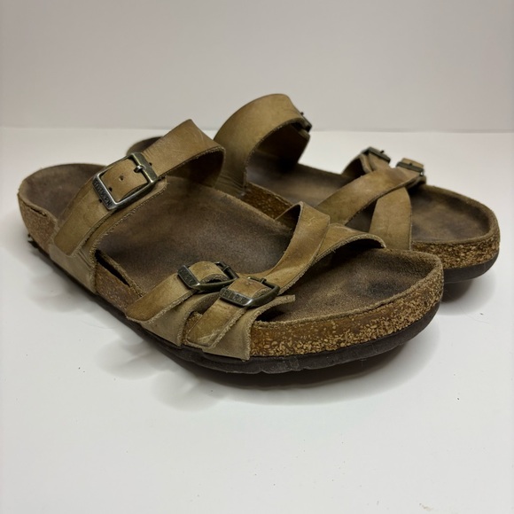 Birkenstock Shoes - Birkenstock Franca Women’s Slide Sandals Tobacco Oiled Leather Size 39 ?